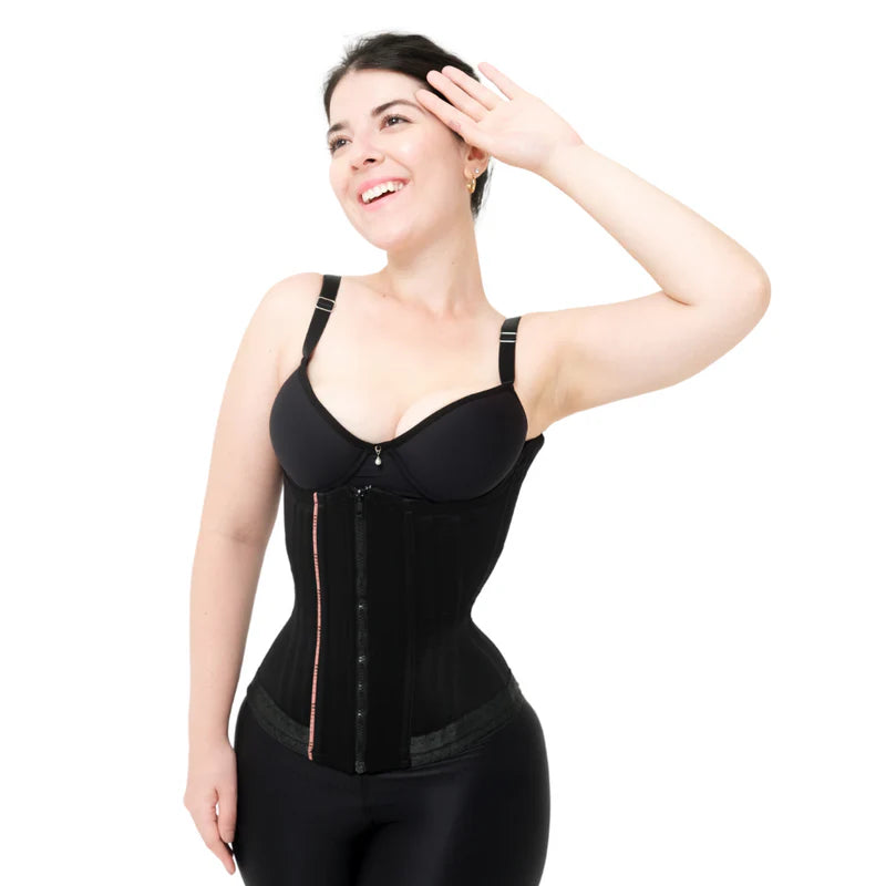 Cinta Corset Sereia Com Ganchos e Zíper